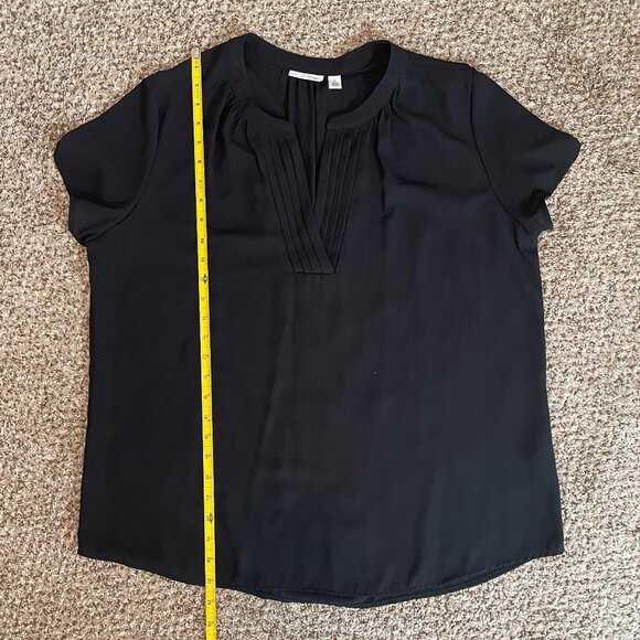 Size XL Halogen black cap sleeve top - Picture 5 of 10
